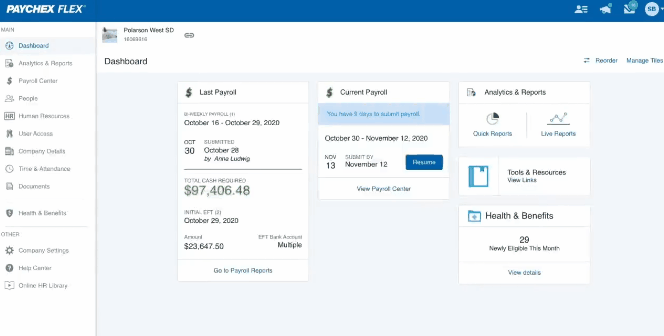 Adding documents on Paychex.